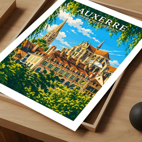 Affiche - Auxerre - Abbaye Saint-Germain
