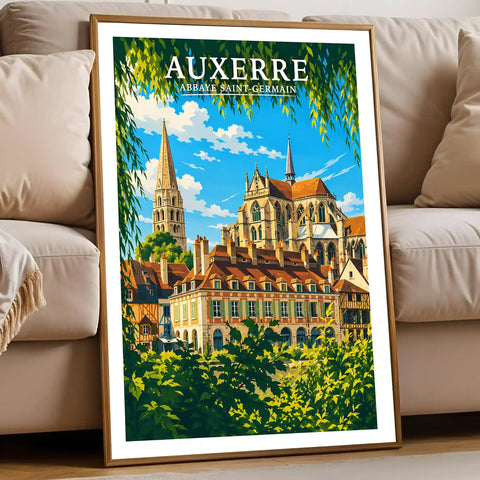Affiche - Auxerre - Abbaye Saint-Germain