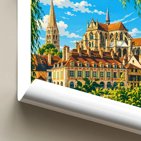 Affiche - Auxerre - Abbaye Saint-Germain