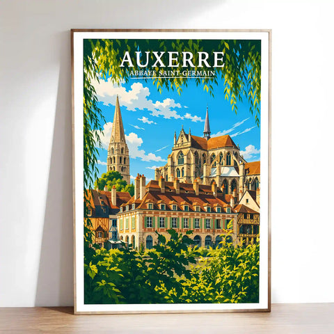 Affiche - Auxerre - Abbaye Saint-Germain