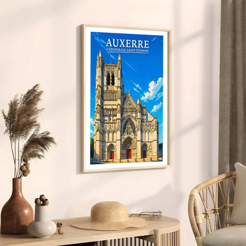 Affiche - Auxerre - Cathédrale Saint-Étienne
