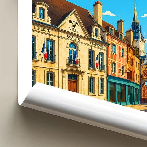 Affiche - Auxerre - L'Hôtel de Ville
