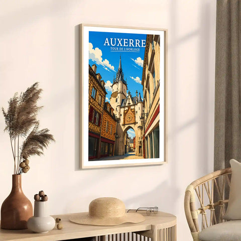 Affiche - Auxerre - Tour de l'Horloge