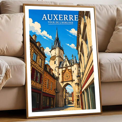 Affiche - Auxerre - Tour de l'Horloge