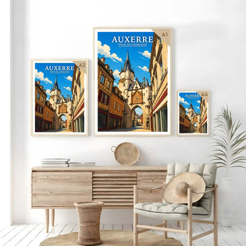 Affiche - Auxerre - Tour de l'Horloge