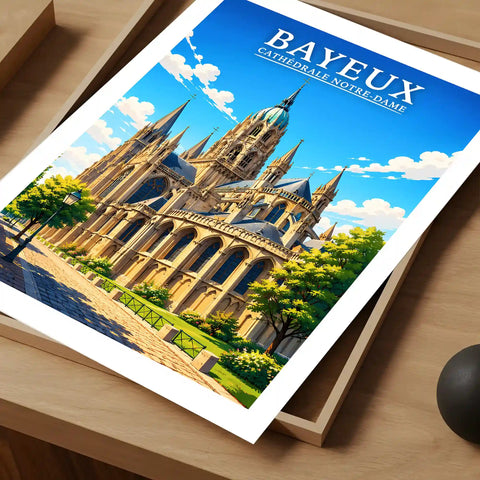 Affiche - Bayeux - Cathédrale Notre-Dame