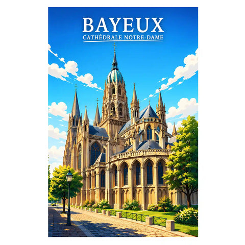Affiche - Bayeux - Cathédrale Notre-Dame