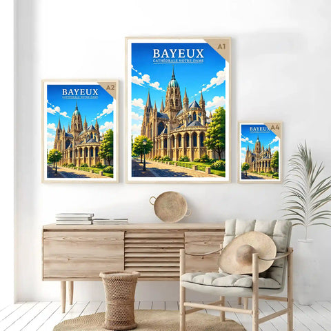 Affiche - Bayeux - Cathédrale Notre-Dame