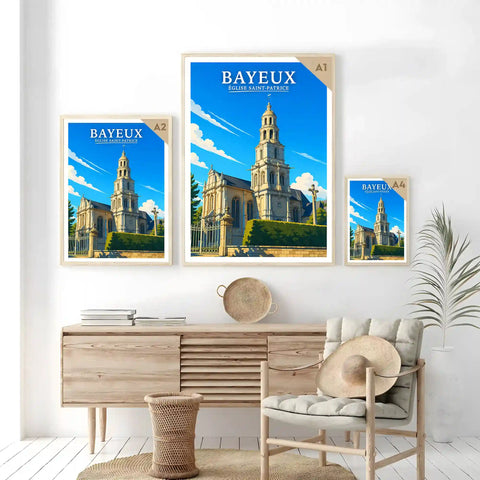 Affiche - Bayeux - Église Saint-Patrice