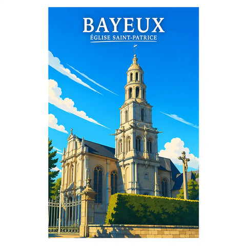 Affiche - Bayeux - Église Saint-Patrice