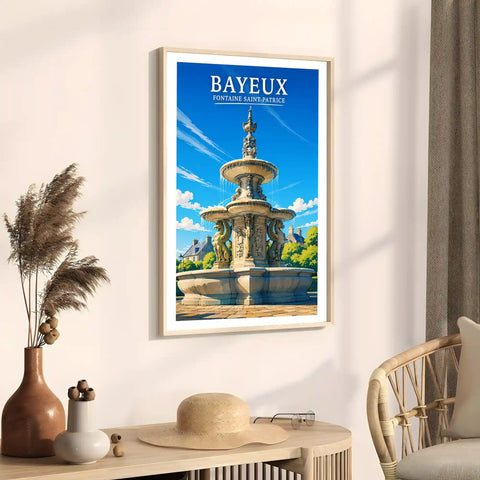 Affiche - Bayeux - Fontaine Saint-Patrice