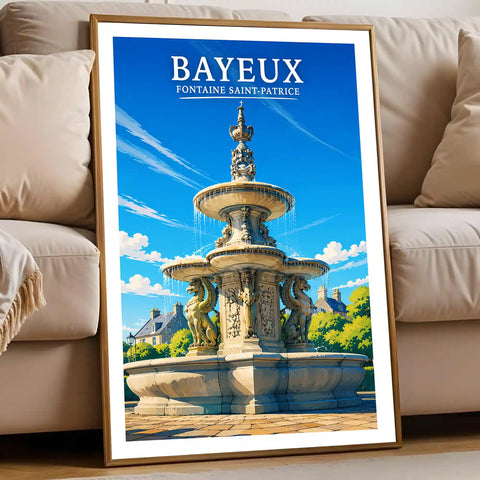 Affiche - Bayeux - Fontaine Saint-Patrice