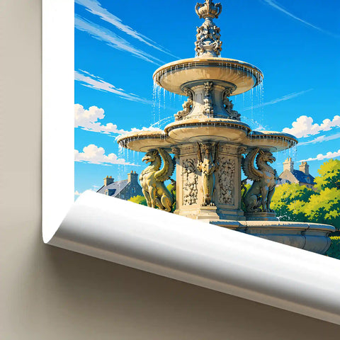 Affiche - Bayeux - Fontaine Saint-Patrice