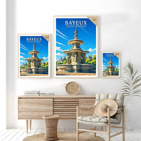 Affiche - Bayeux - Fontaine Saint-Patrice