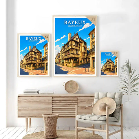 Affiche - Bayeux - Le Vieux Bayeux