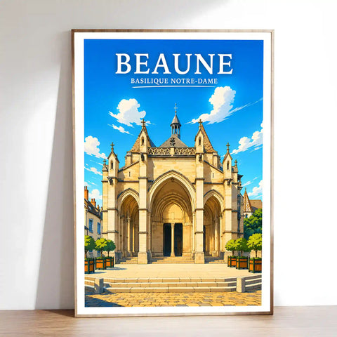 Affiche Beaune Basilique Notre-Dame