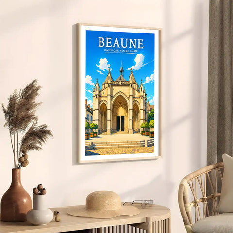 Affiche Beaune Basilique Notre-Dame