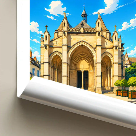 Affiche Beaune Basilique Notre-Dame