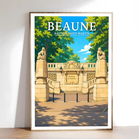 Affiche Beaune Bastion Saint-Martin