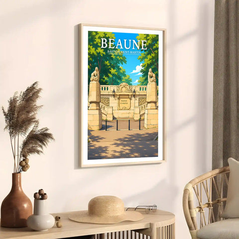 Affiche Beaune Bastion Saint-Martin