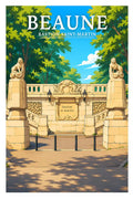 Affiche Beaune Bastion Saint-Martin