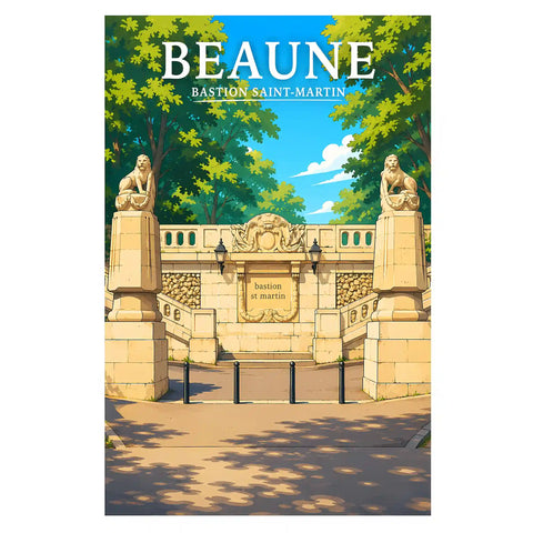 Affiche Beaune Bastion Saint-Martin