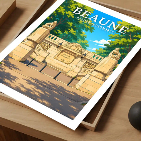 Affiche Beaune Bastion Saint-Martin