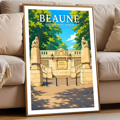 Affiche Beaune Bastion Saint-Martin