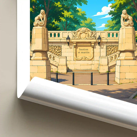 Affiche Beaune Bastion Saint-Martin
