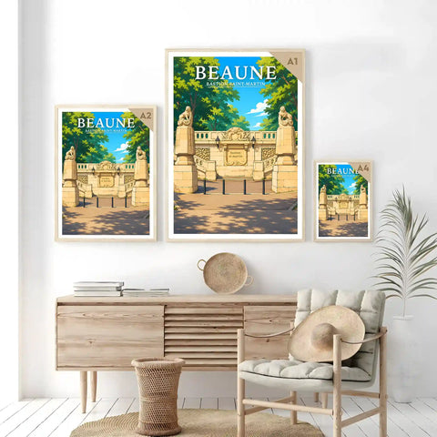 Affiche Beaune Bastion Saint-Martin