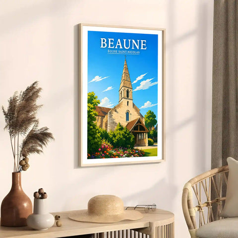 Affiche Beaune Église Saint-Nicolas