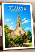 Affiche Beaune Église Saint-Nicolas