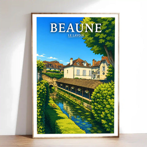 Affiche Beaune Le Lavoir