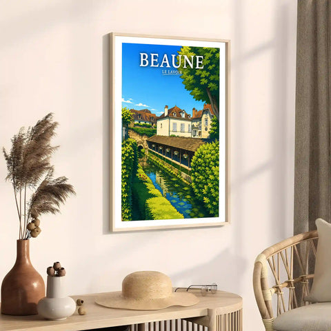 Affiche Beaune Le Lavoir