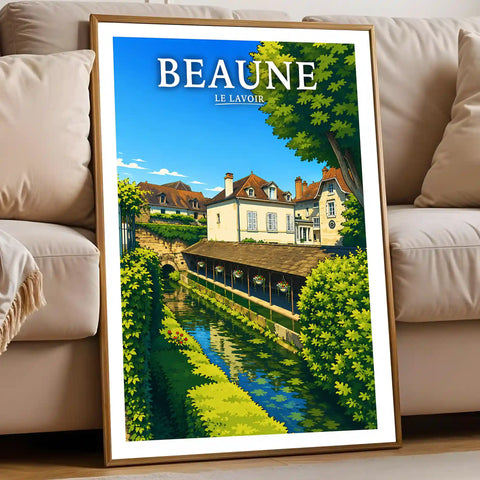 Affiche Beaune Le Lavoir