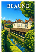 Affiche Beaune Le Lavoir