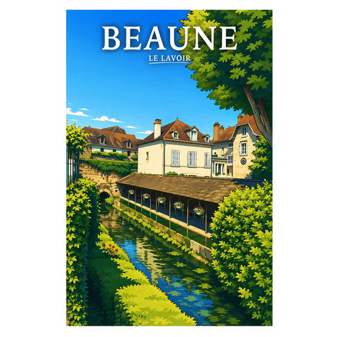 Affiche Beaune Le Lavoir