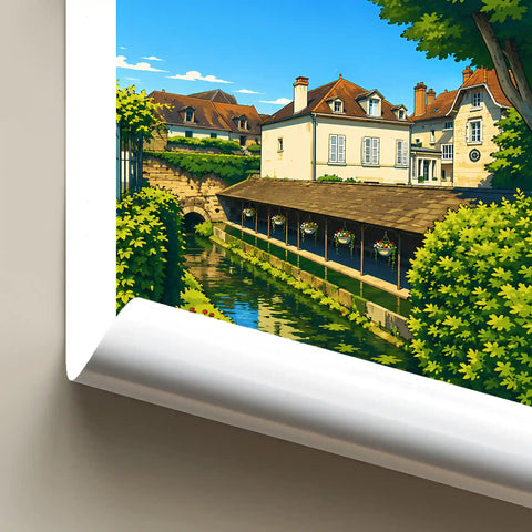 Affiche Beaune Le Lavoir