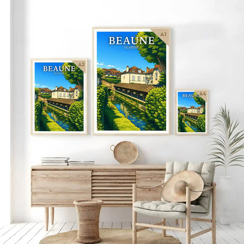 Affiche Beaune Le Lavoir