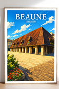 Affiche Beaune Les Halles