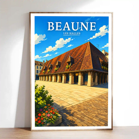 Affiche Beaune Les Halles