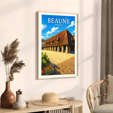 Affiche Beaune Les Halles