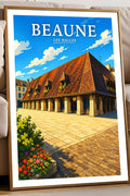 Affiche Beaune Les Halles