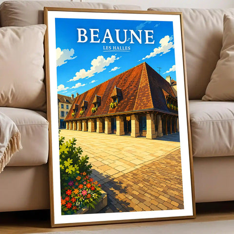 Affiche Beaune Les Halles