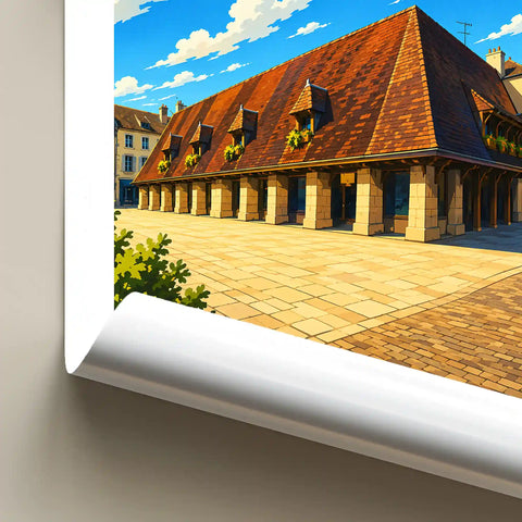 Affiche Beaune Les Halles