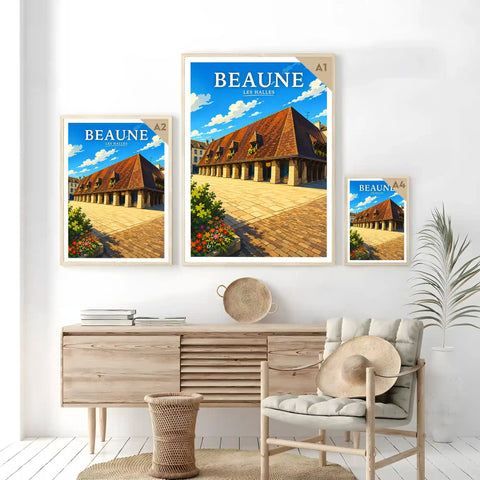 Affiche Beaune Les Halles
