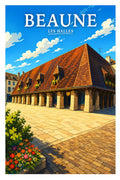 Affiche Beaune Les Halles
