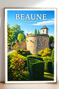 Affiche Beaune Les Remparts