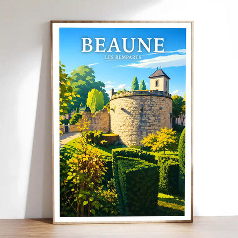 Affiche Beaune Les Remparts