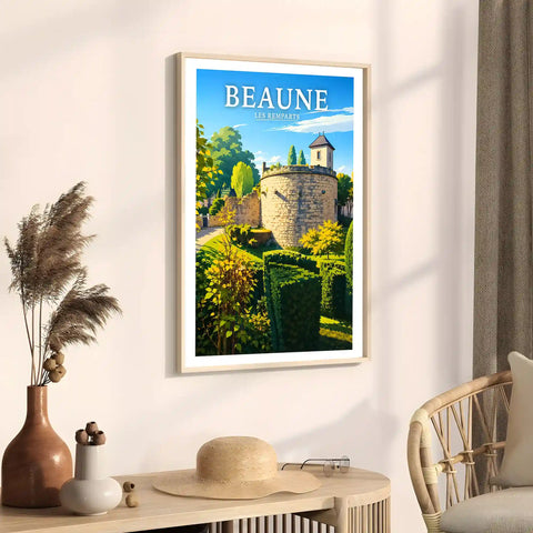 Affiche Beaune Les Remparts